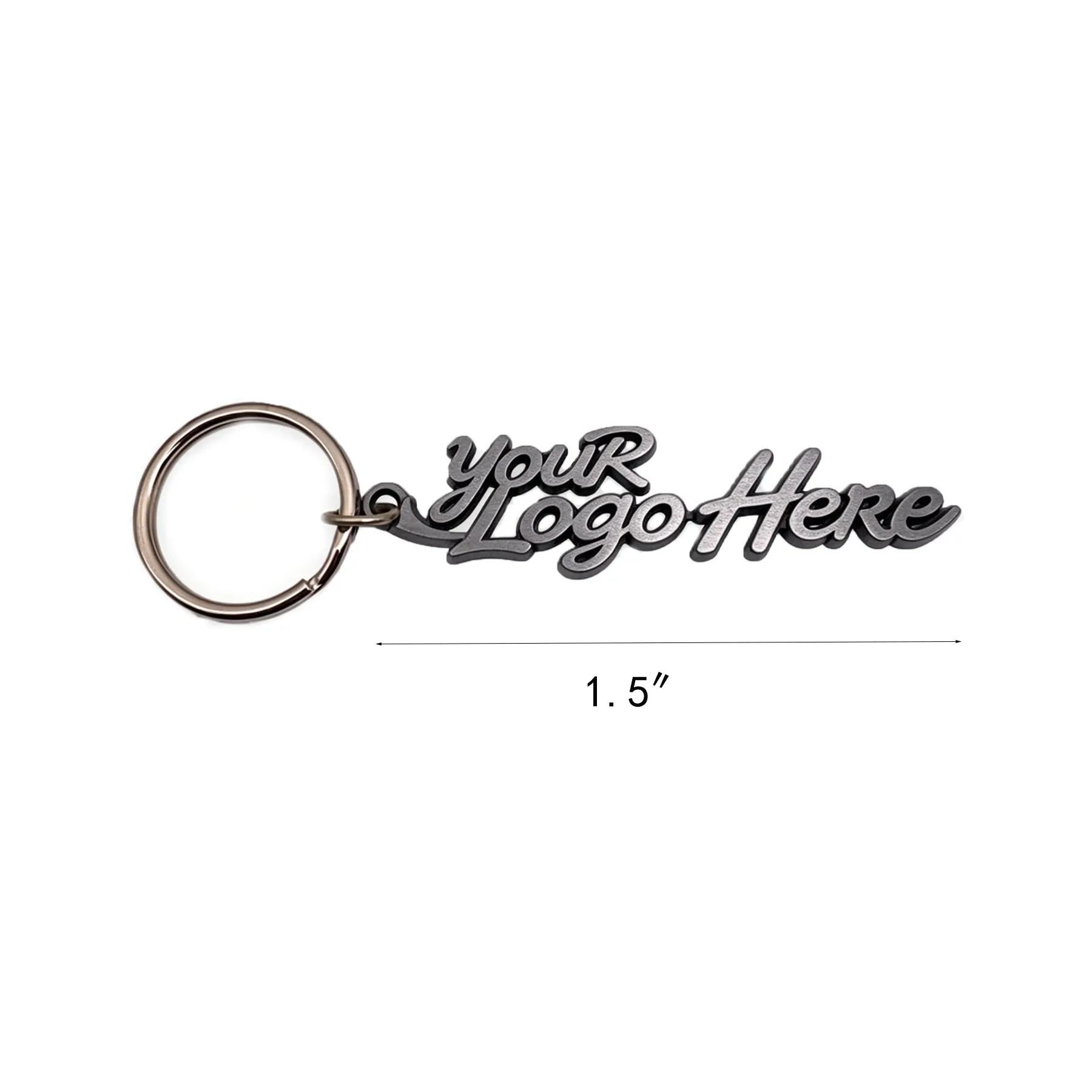 1.5In Custom Die Cast Zinc Alloy Keychain With Metal Finish - Image 2