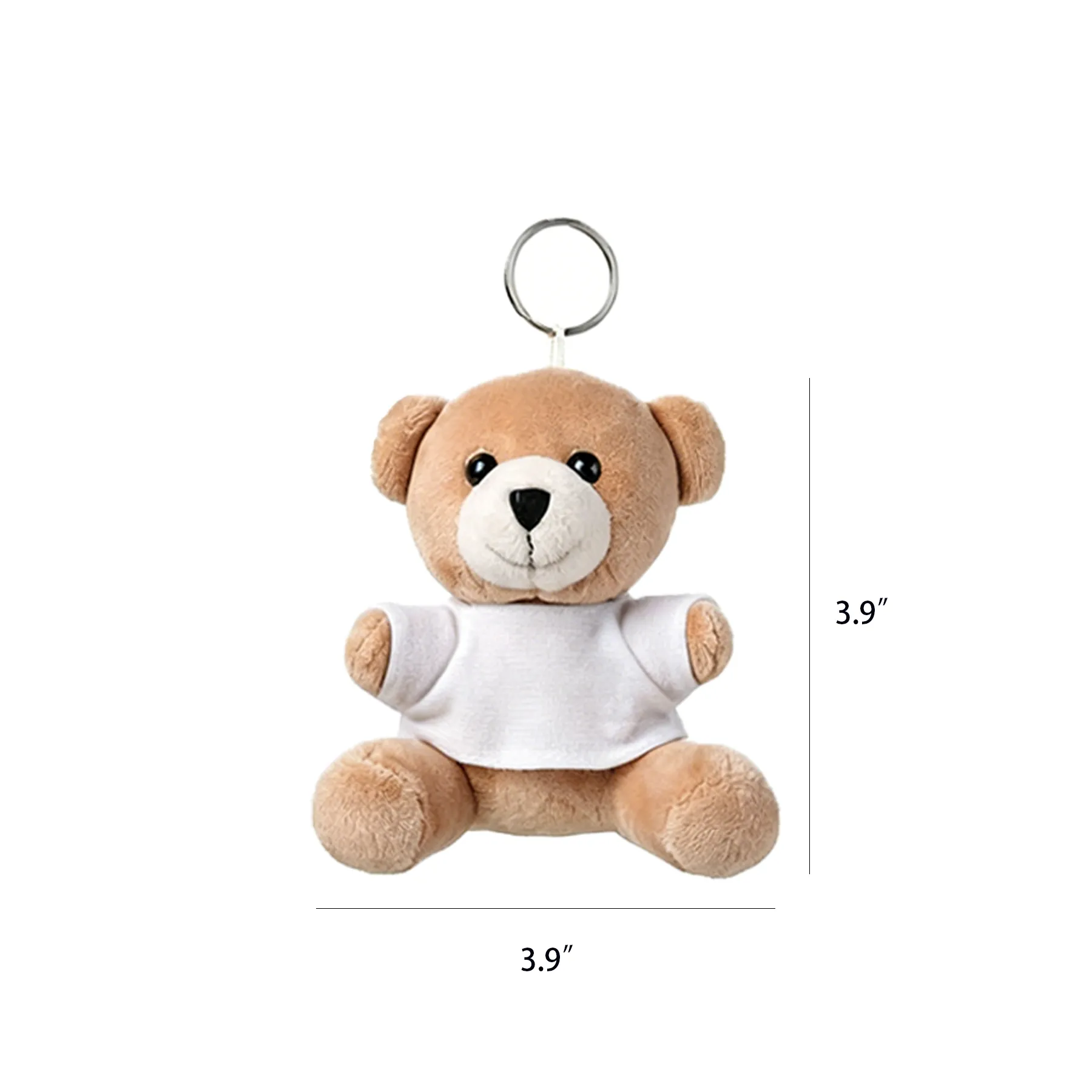 Soft Teddy Bear Keychain With Metal Ring For Events - Image 2