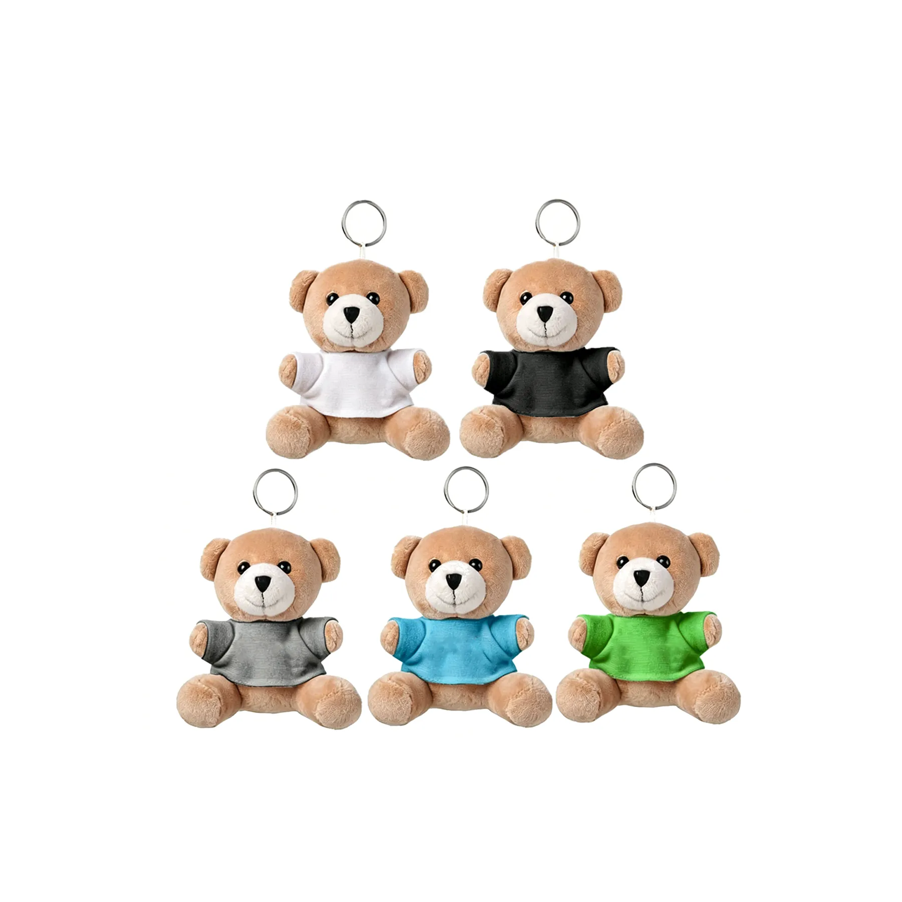 Soft Teddy Bear Keychain With Metal Ring For Events - Image 3