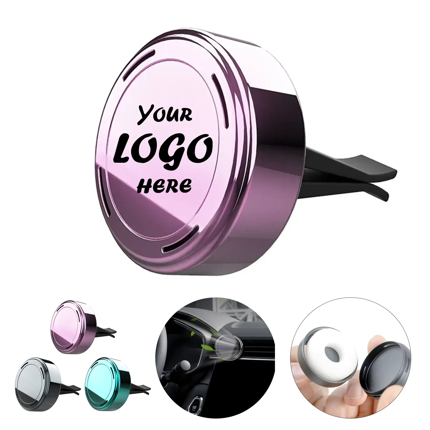 Custom Round Car Vent Air Freshener Clip For Daily Drives