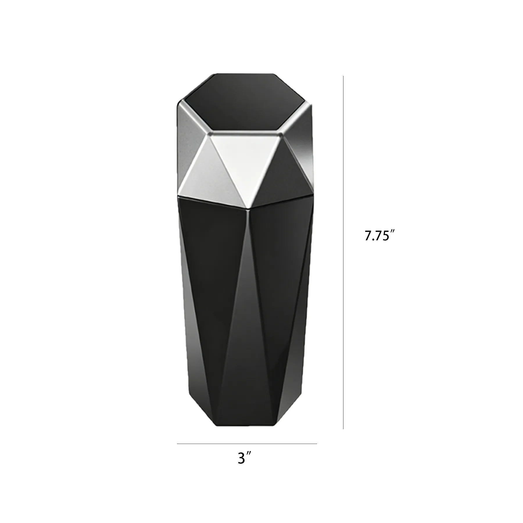 Cup Holder Auto Trash Can With Spring Loaded Door - Image 2