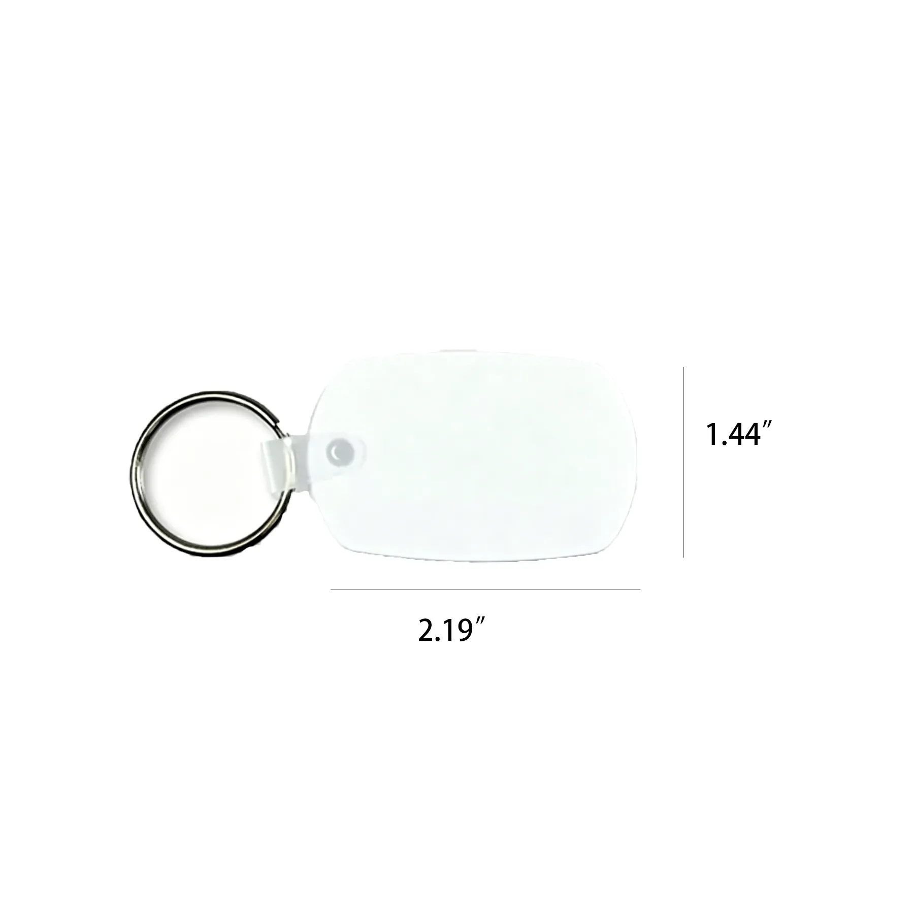 Standard PVC Key Fob With Translucent Color Options - Image 2