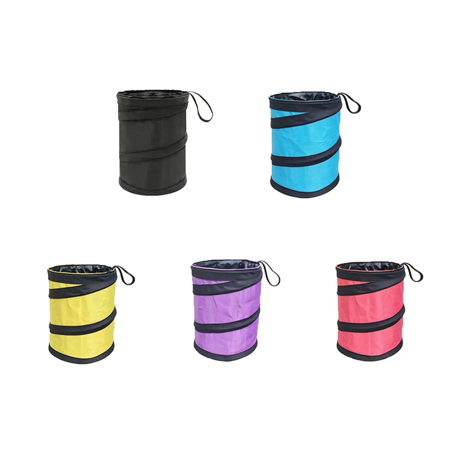 Leakproof Oxford Car Trash Can For Clean Vehicle Interiors - Image 3