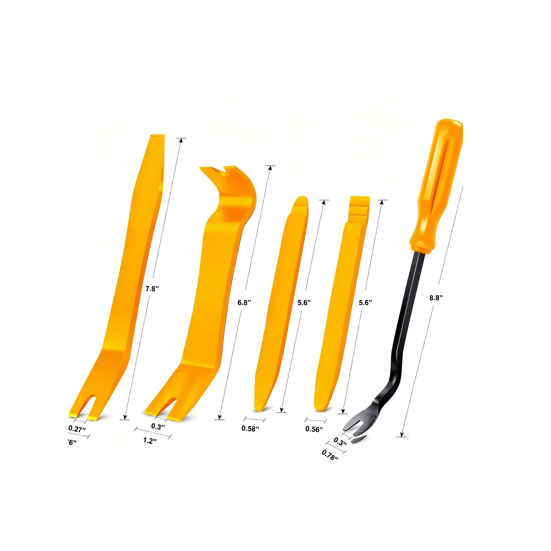 Five Piece Auto Trim Removal Tool Kit For Interior Repair - Image 2