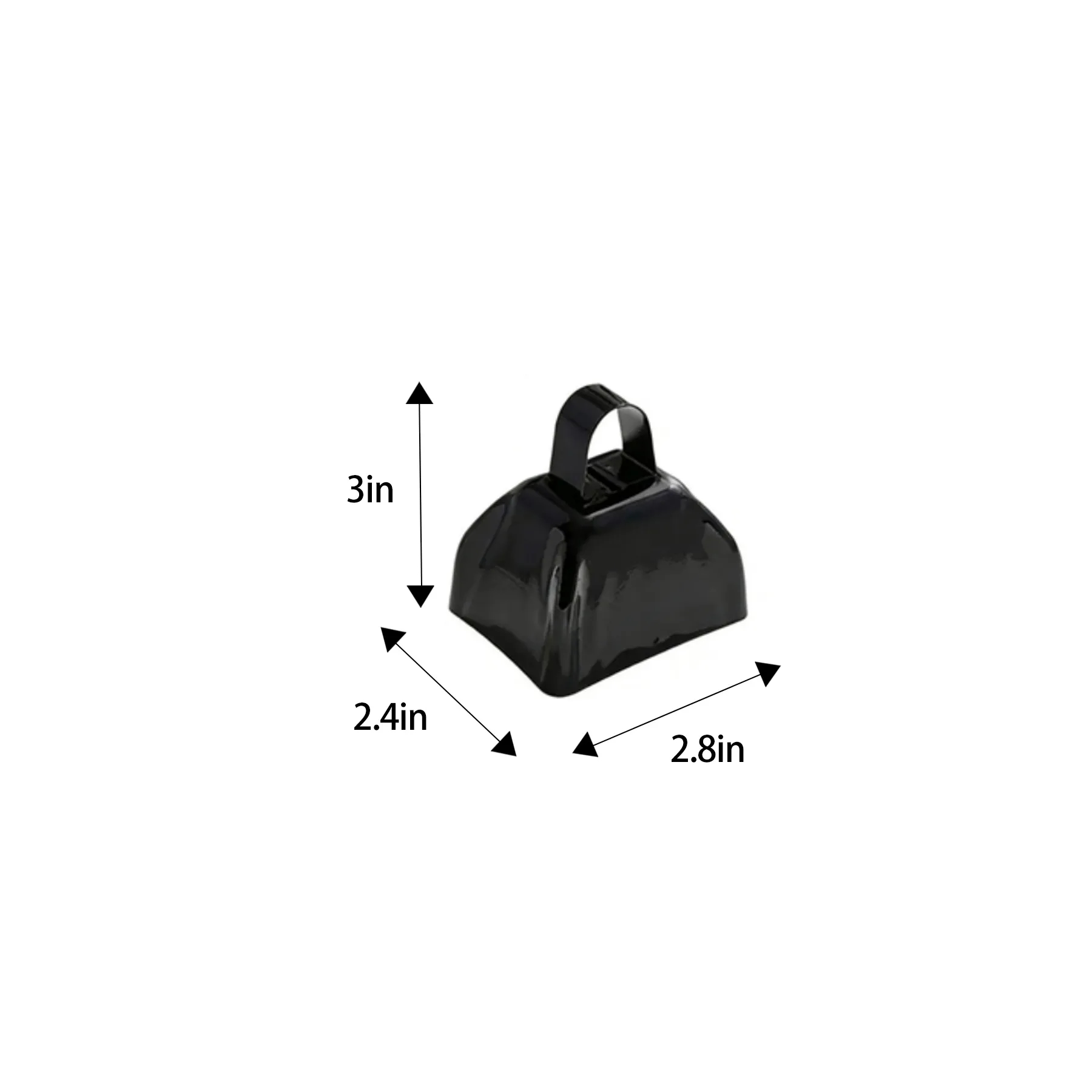 Metal Cheering Cowbell With Wrist Strap For Events - Image 2