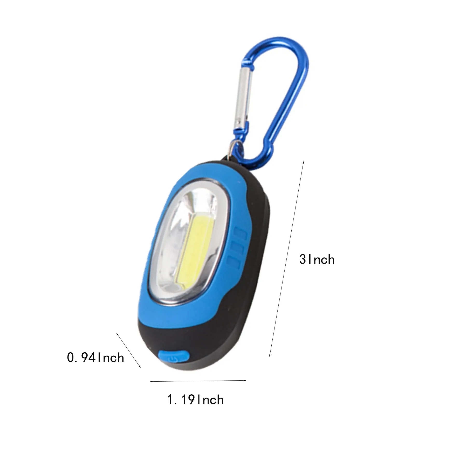 Mini COB Camping Lantern Keychain With Carabiner Clip - Image 2