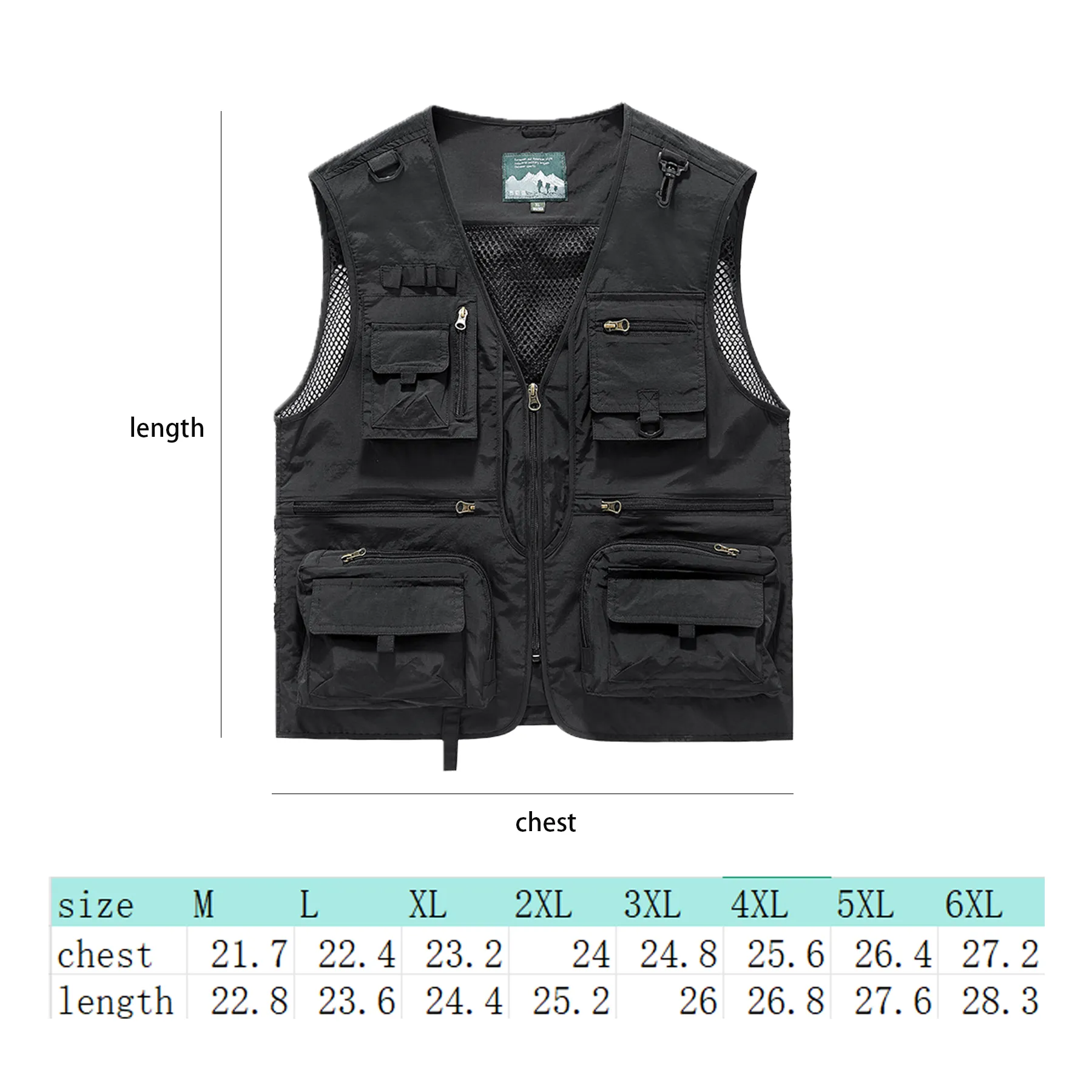 Quick Dry Sleeveless Cargo Vest With Secure Pockets - Image 2
