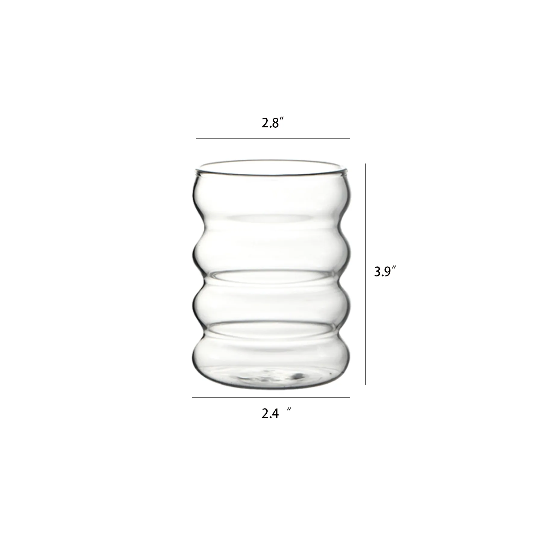 Borosilicate 13 Oz Creative Glass Tumbler Cup - Image 2