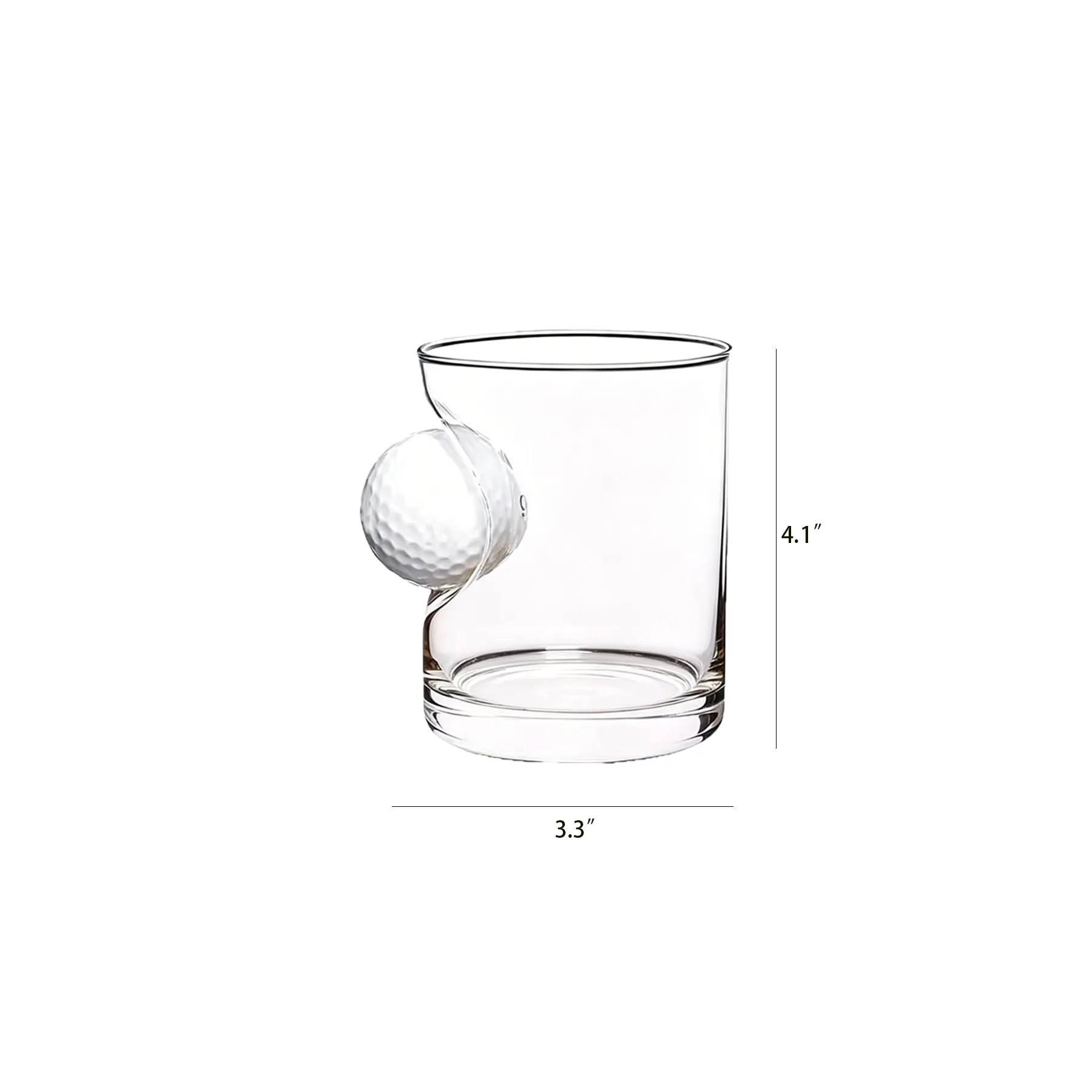Creative Soccer Ball Embedded Glass Cup - Image 2