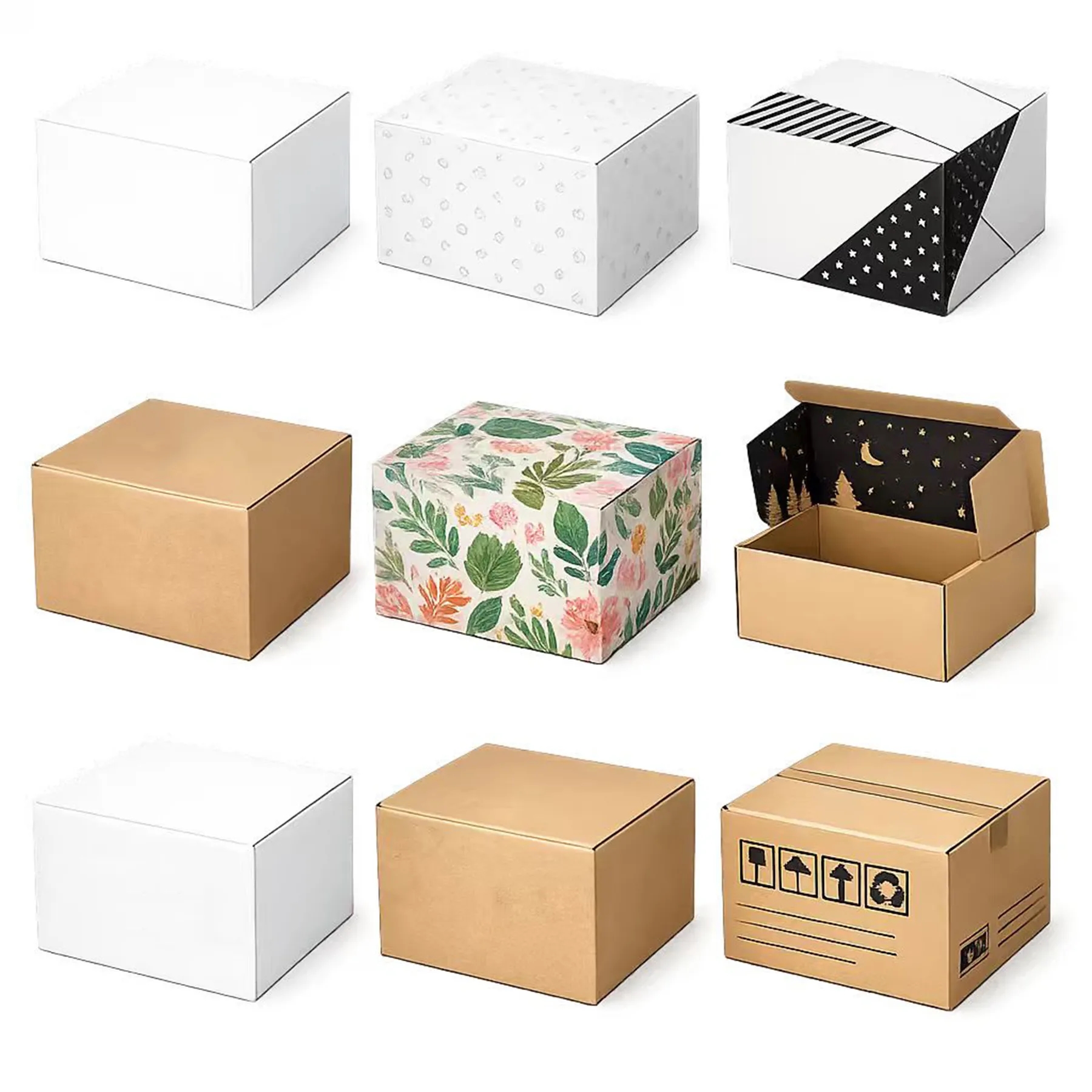 Small Corrugated Mailer Box With Screen Print Area - Image 3