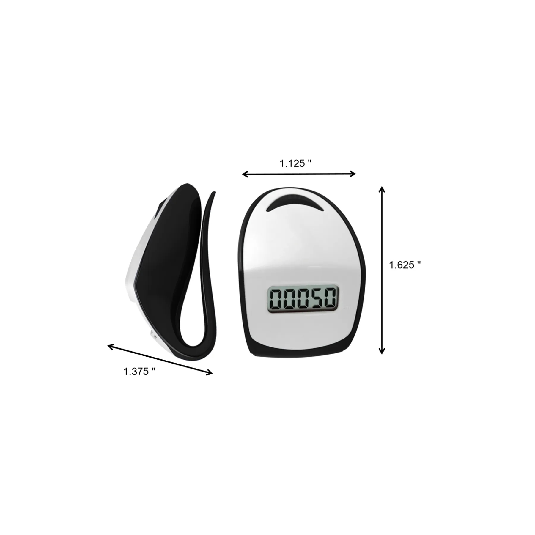 Compact LCD Step Tracking Pedometer With Belt Clip - Image 2