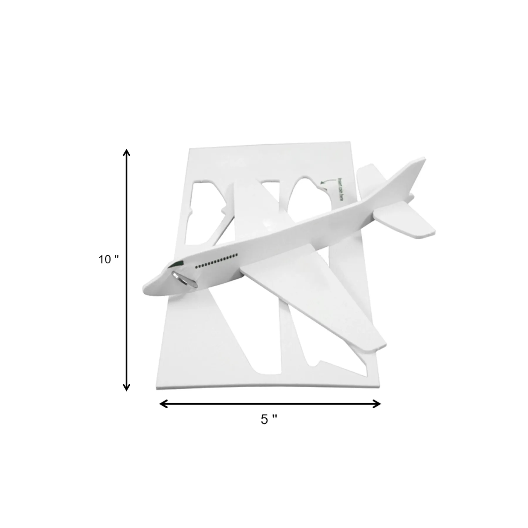 Custom Foam Airplane Puzzle Mailer Toy With Imprint - Image 2