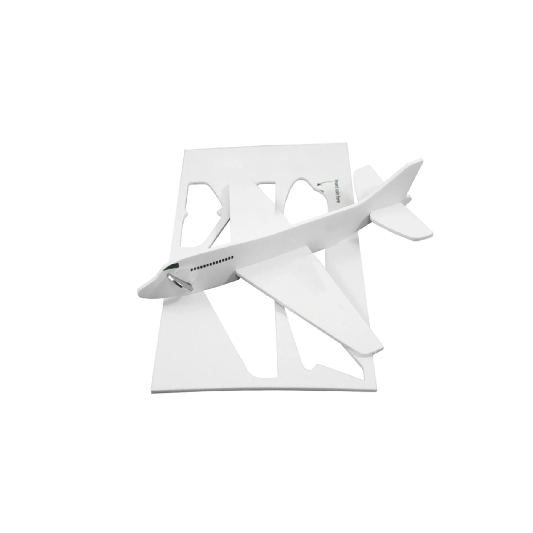 Custom Foam Airplane Puzzle Mailer Toy With Imprint - Image 3
