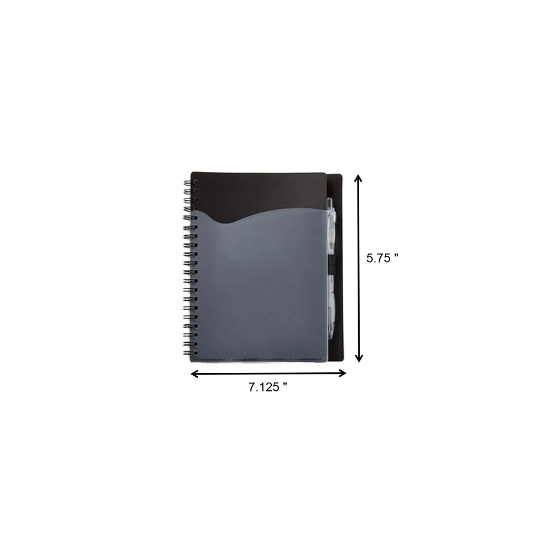 Spiral Notebook With Front Pocket Pen Loop And Matching Writ - Image 3