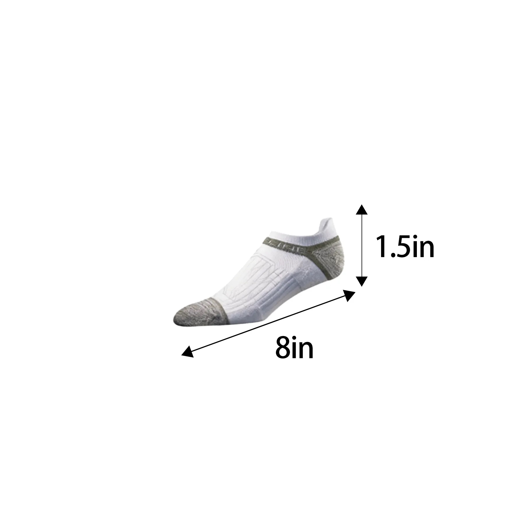 Premium Athletic Low Cut Socks With Full Color Window - Image 2