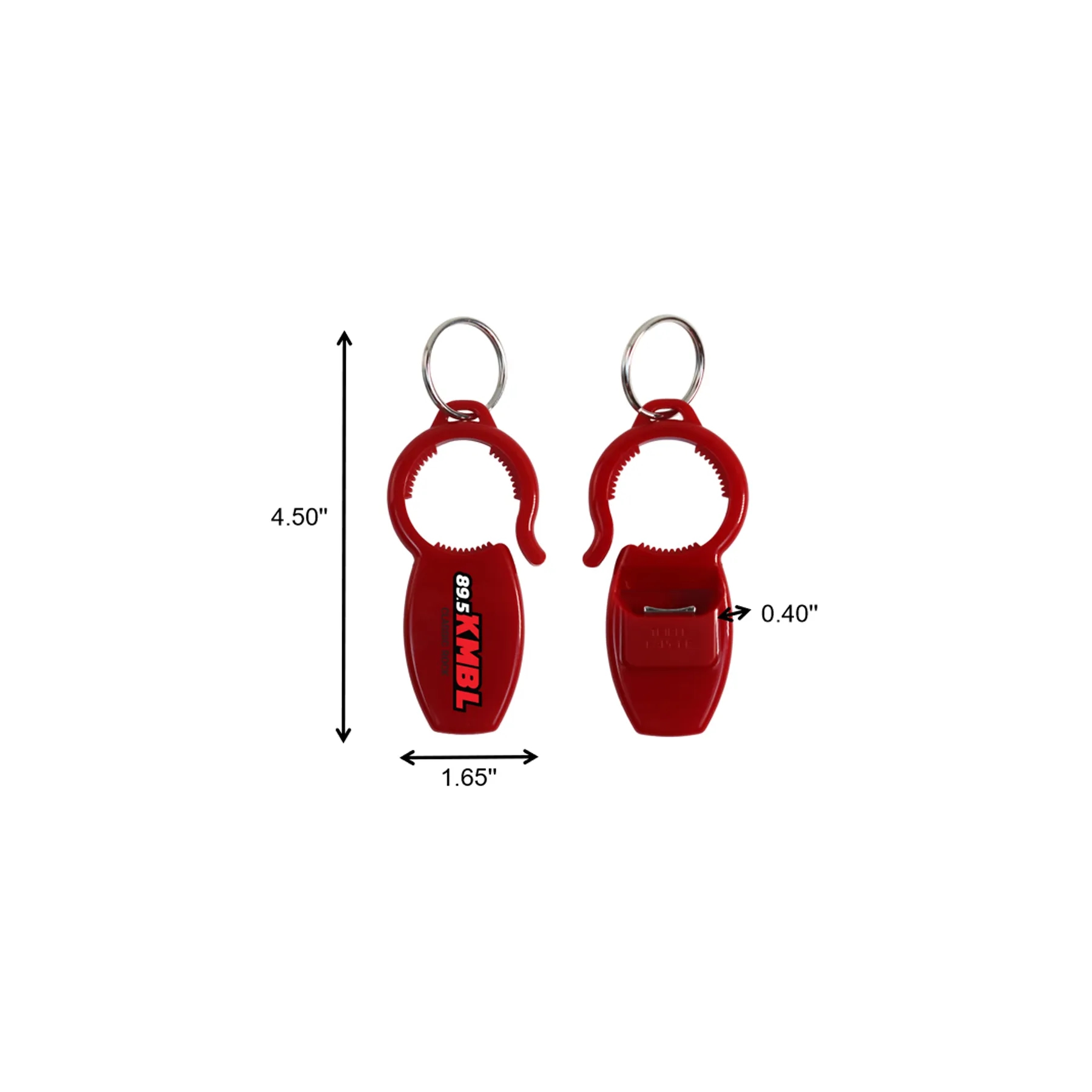 Antimicrobial Triple Bottle Opener Keychain Tool - Image 2