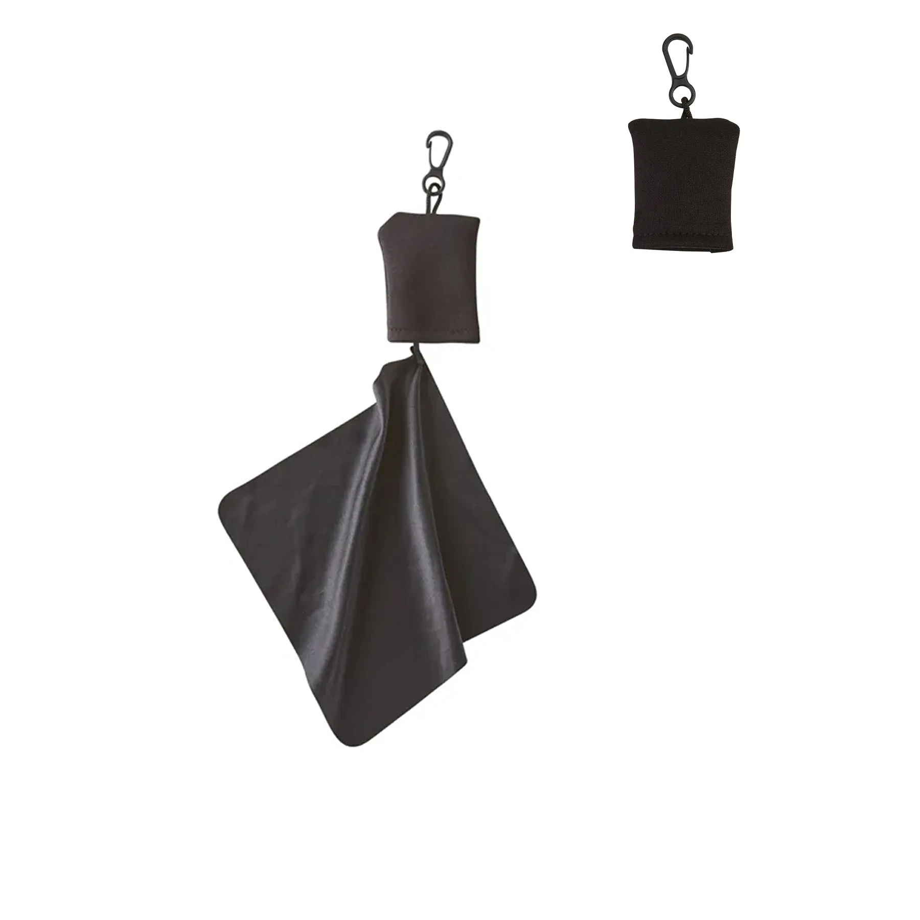 Microfiber Screen Cleaning Cloth Pouch Keychain Set - Image 3