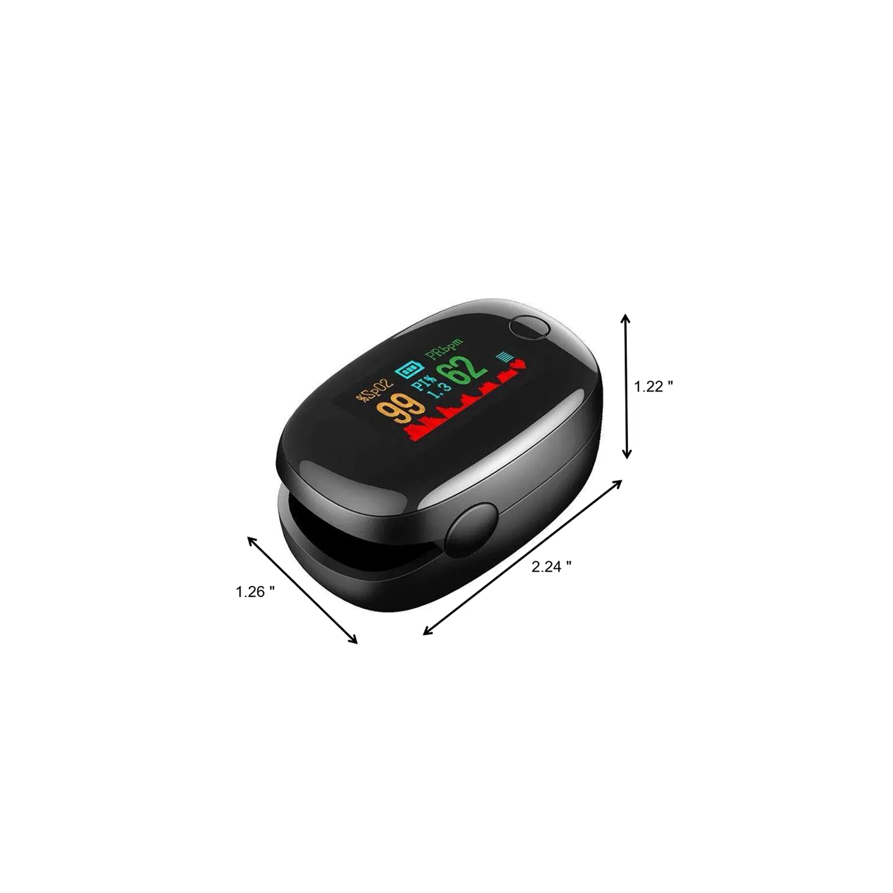 Portable Fingertip Pulse Oximeter With LED Display - Image 3