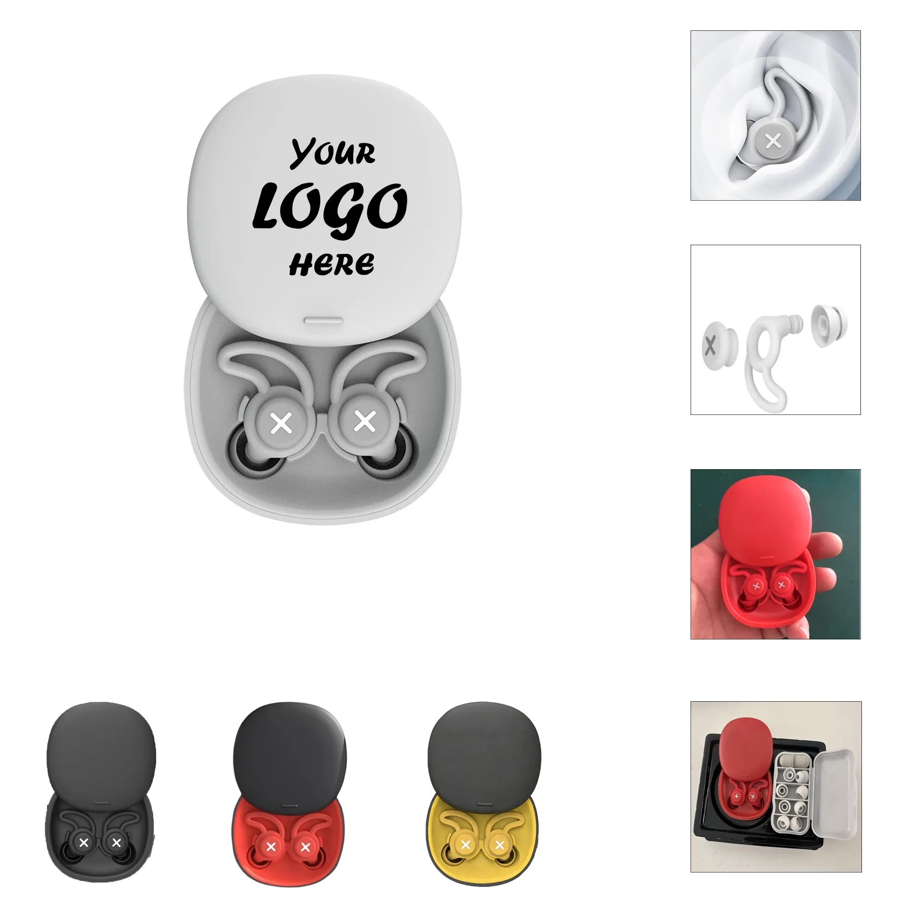 Reusable Soft Silicone Earplugs For Sleep And Focus