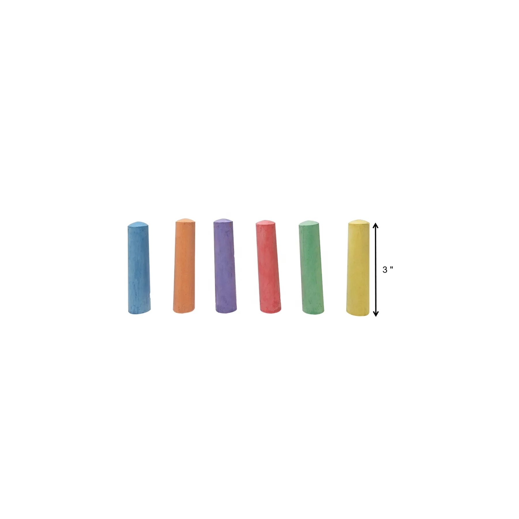 Colorful 4 Piece Chalk Set In Cardboard Gift Box - Image 2