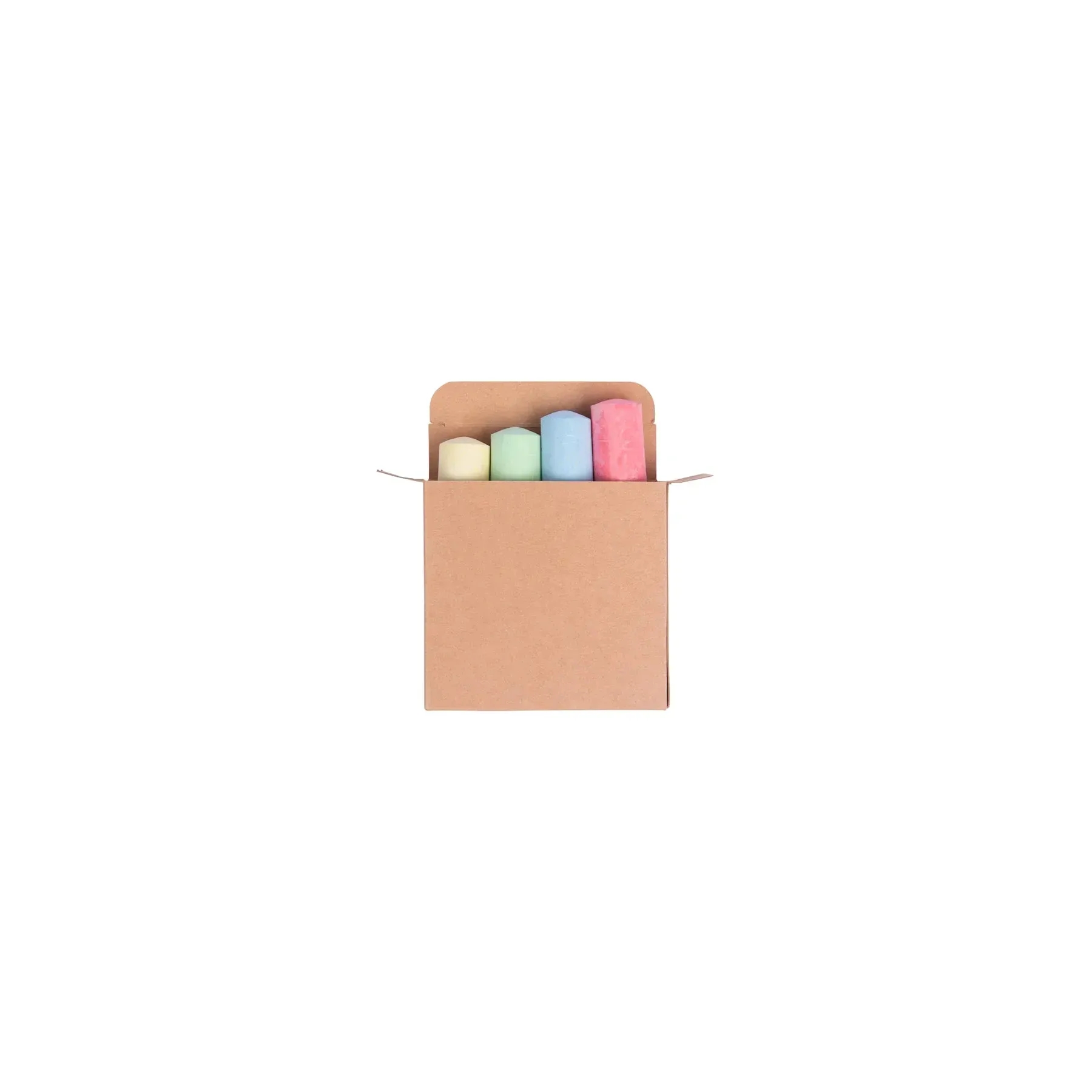 Colorful 4 Piece Chalk Set In Cardboard Gift Box - Image 3