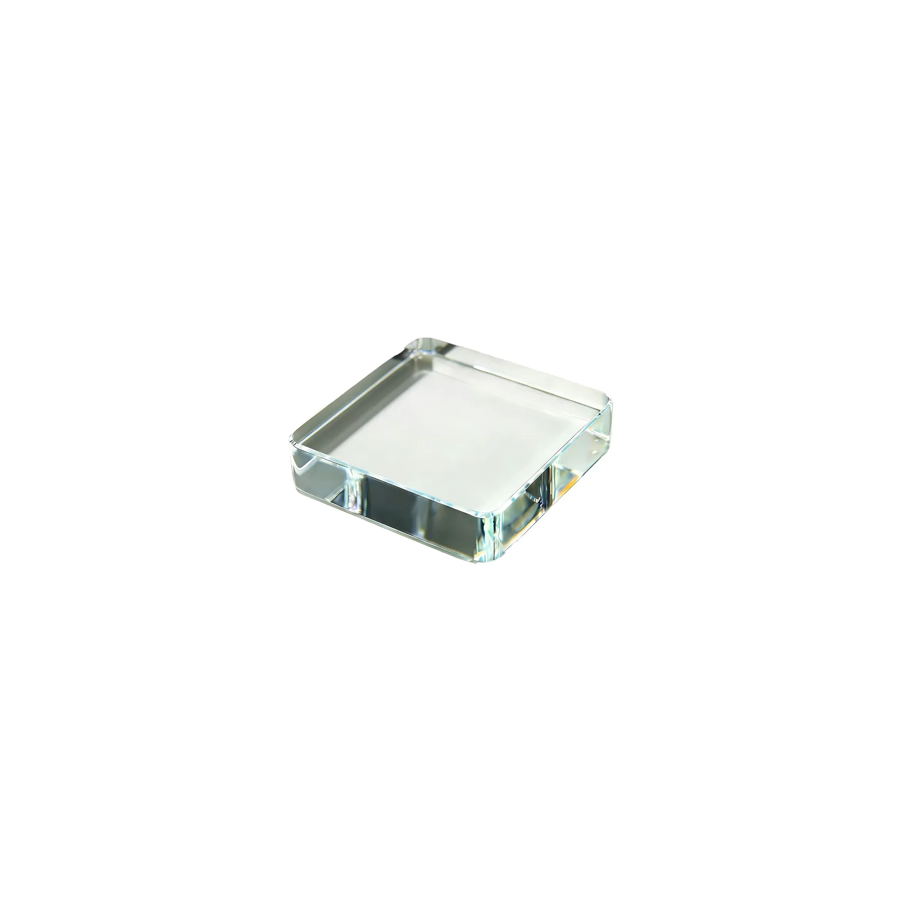 Small 3D Crystal Square Paperweight For Recognition - Image 3