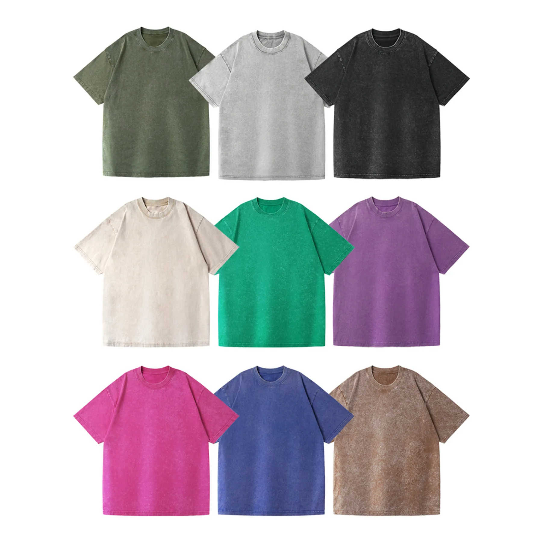 Premium Washed Cotton Oversized Unisex T Shirt - Image 3
