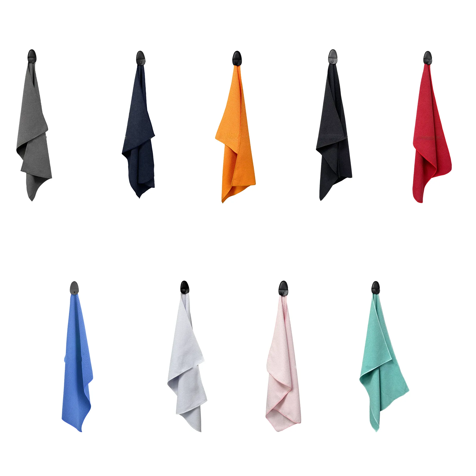 Magnetic Waffle Microfiber Golf Towel With Clip - Image 3