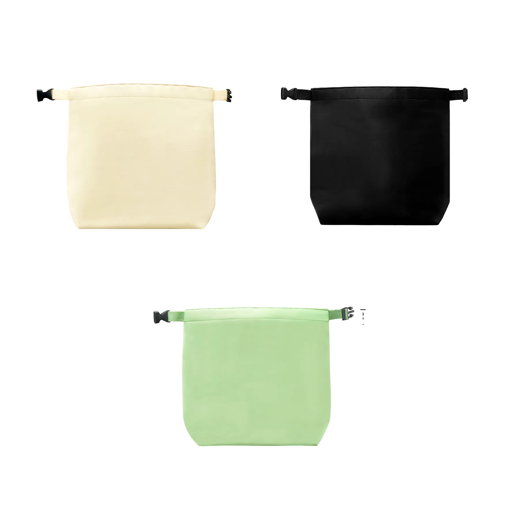 Foldable Snap On Closure Insulated Lunch Tote Bag - Image 3