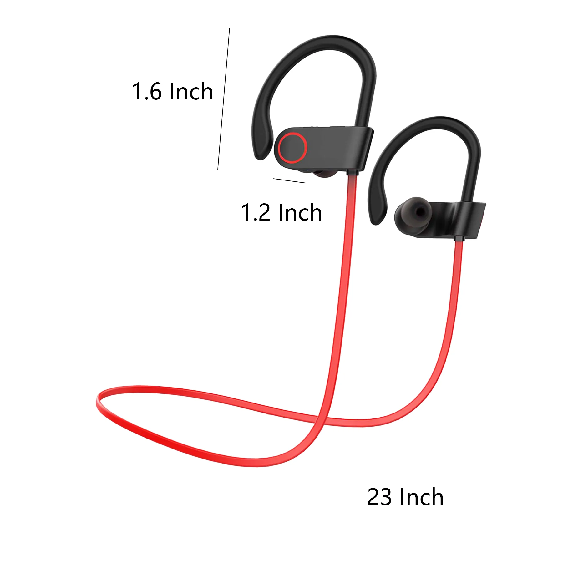 Waterproof Bluetooth Sports Earbuds With Mic - Image 2