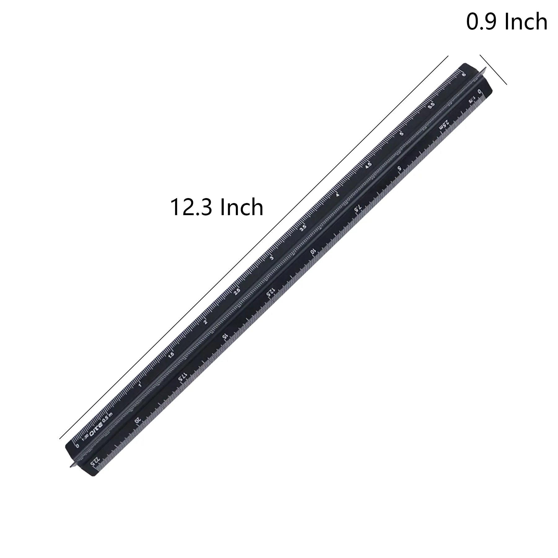 Aluminum Triangular Architectural Scale Ruler - Image 2