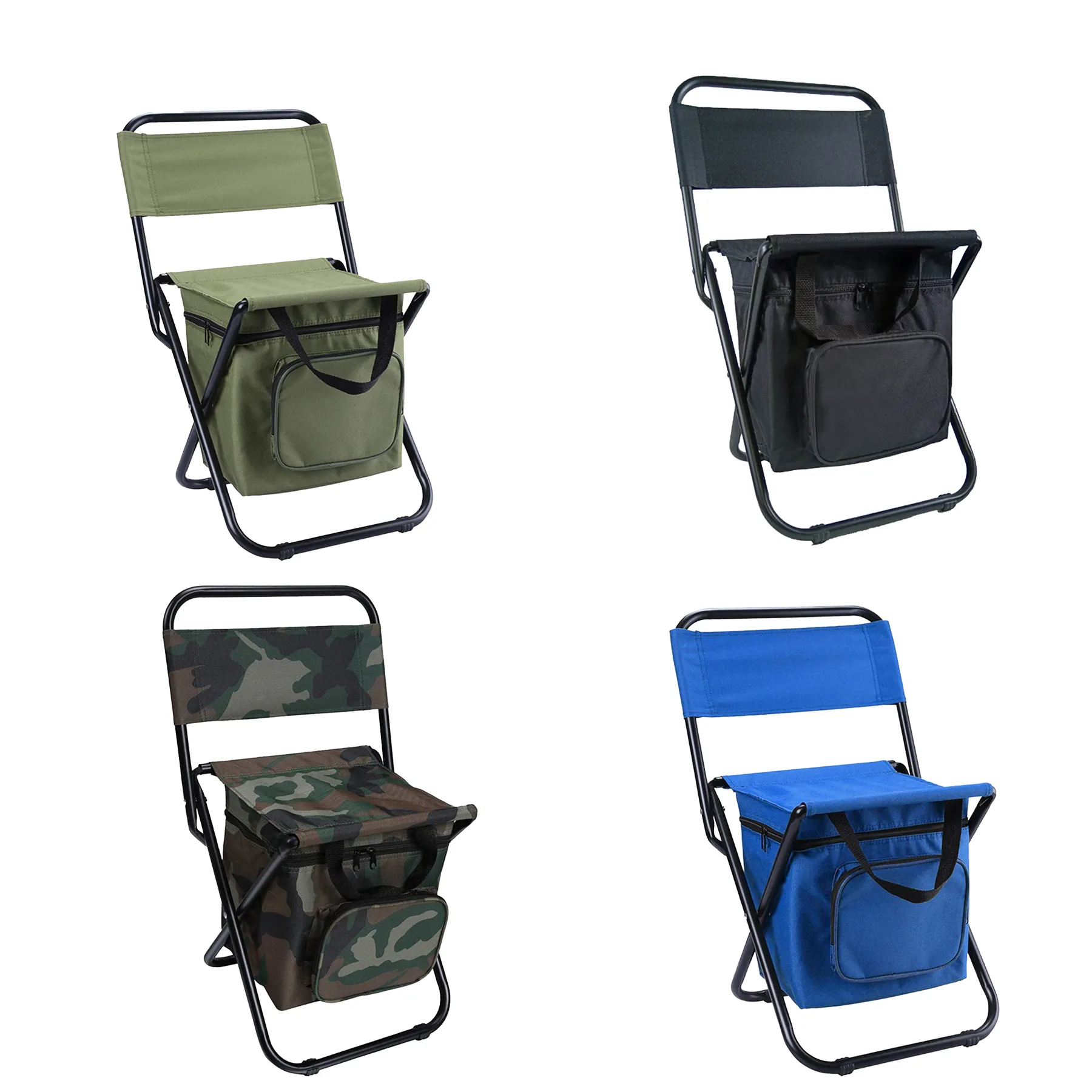 Folding Camping Stool Backpack With Cooler Bag - Image 3