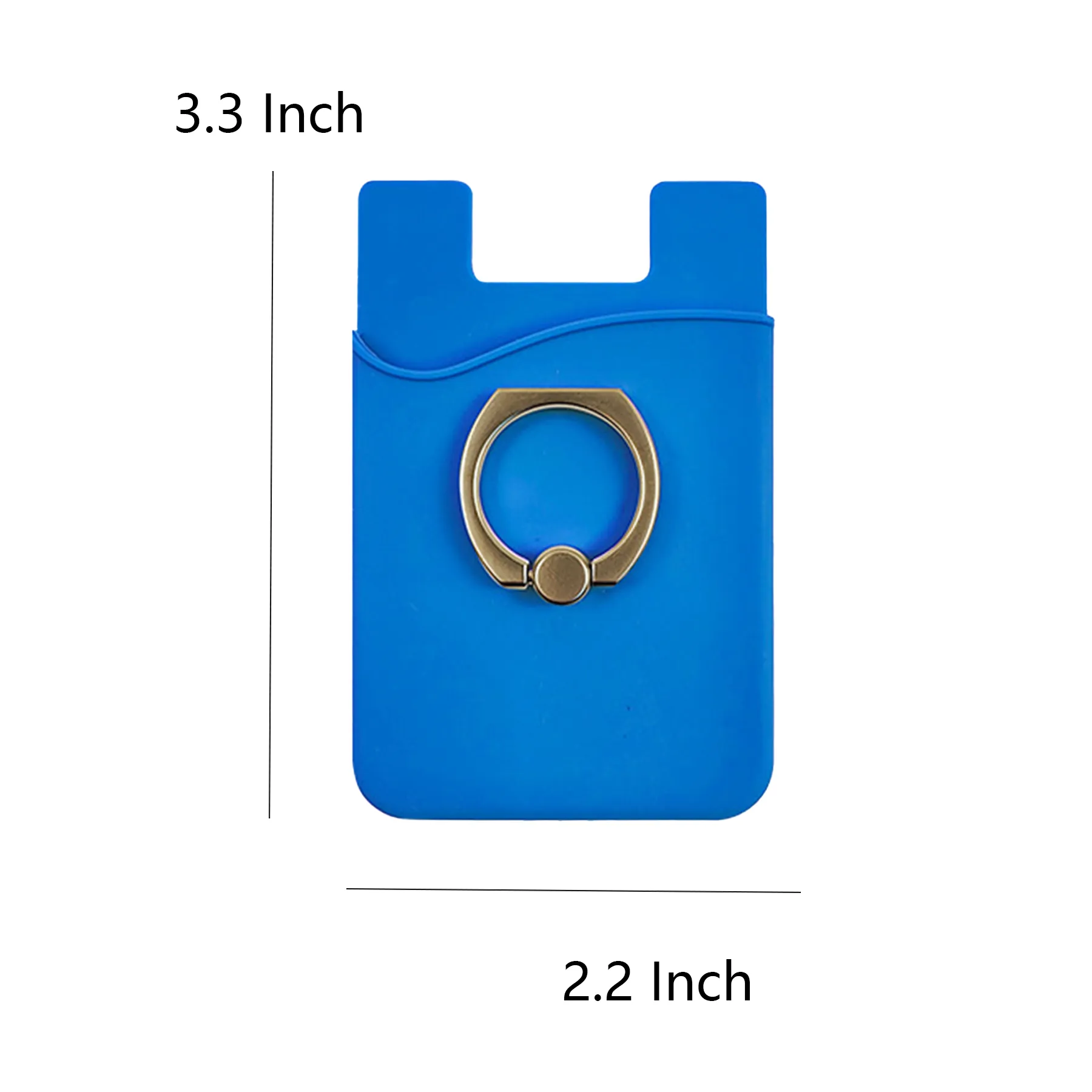Silicone Phone Wallet Card Holder With Ring Stand - Image 2