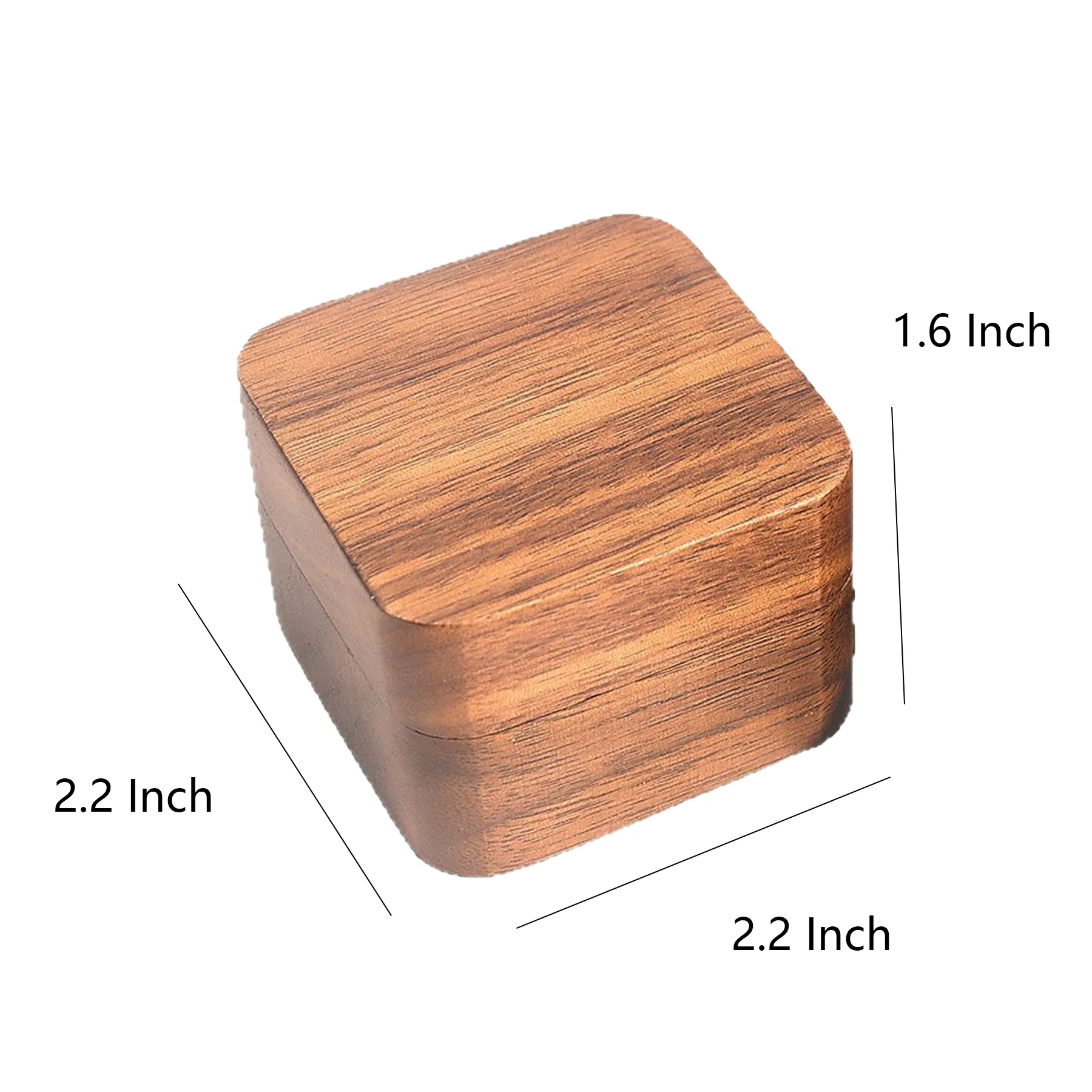 Mini Wooden Ring Gift Box - Image 2