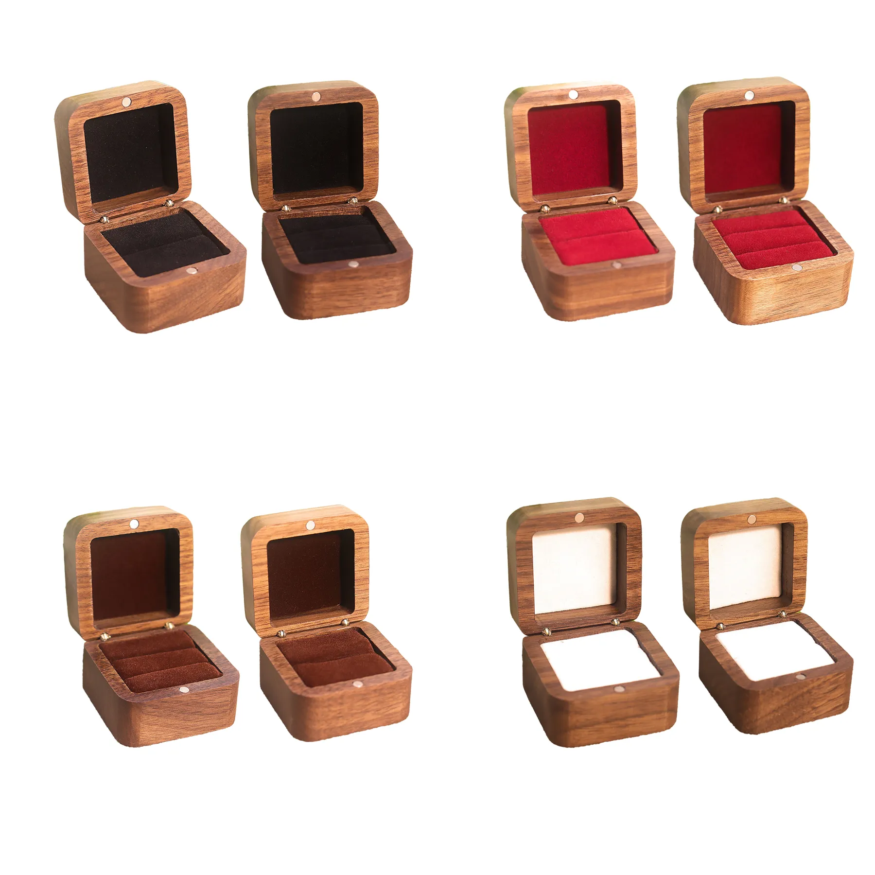Mini Wooden Ring Gift Box - Image 3