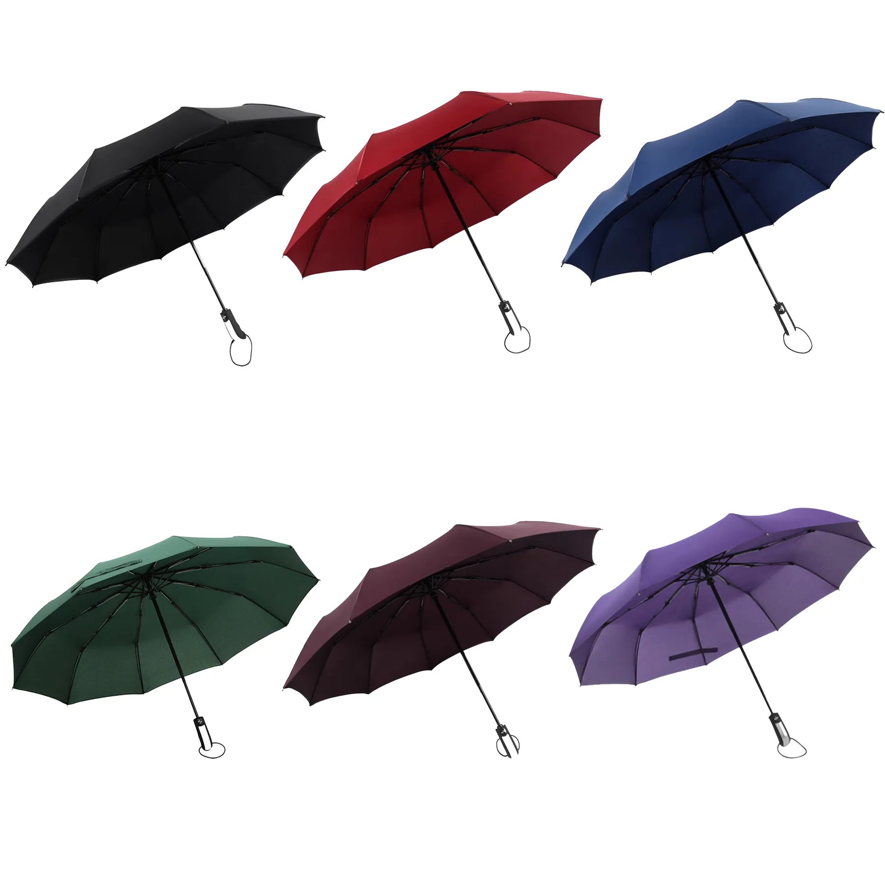 Compact Travel Umbrella With Wind Resistant Frame - Image 3