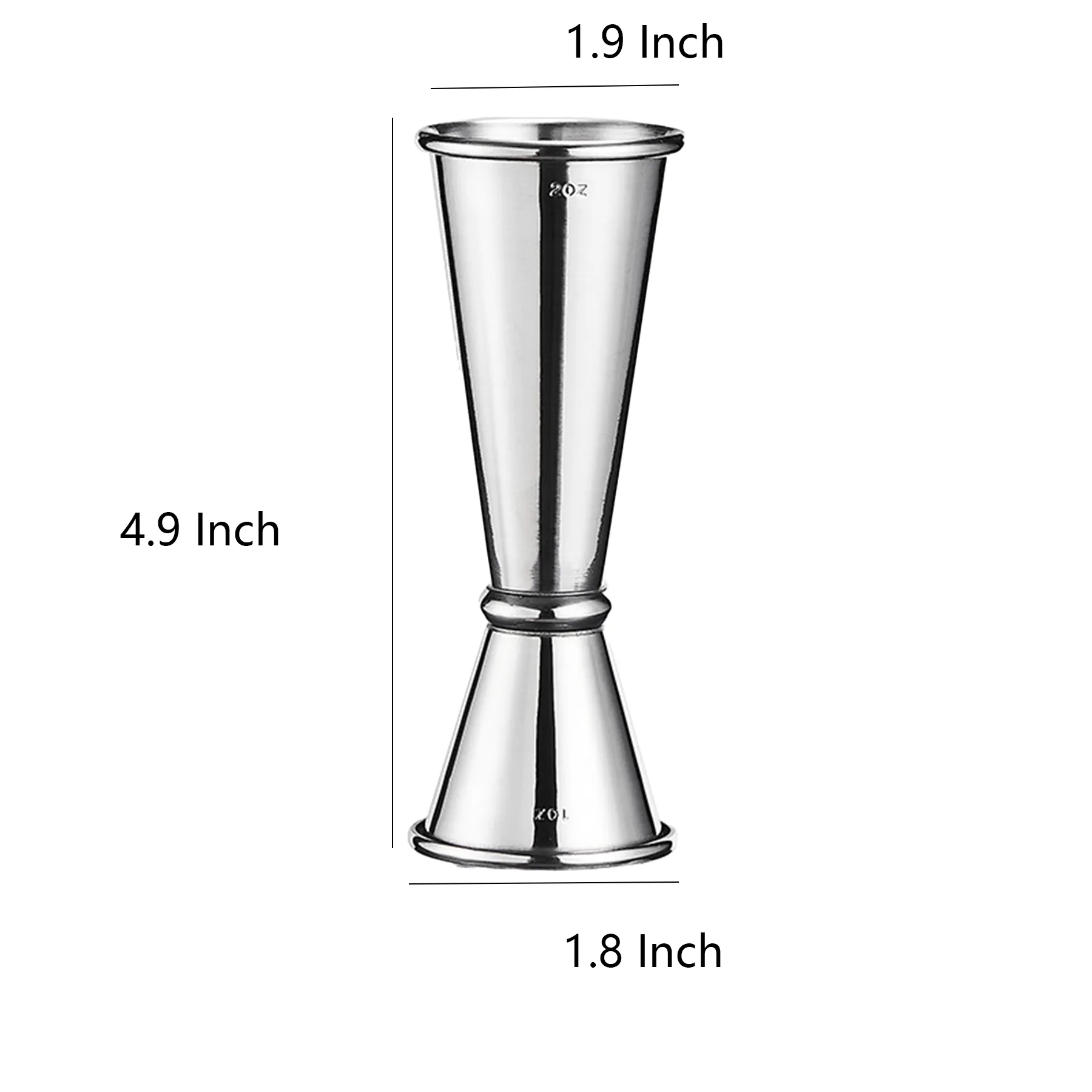 Stainless Steel Double Cocktail Jigger - Image 2