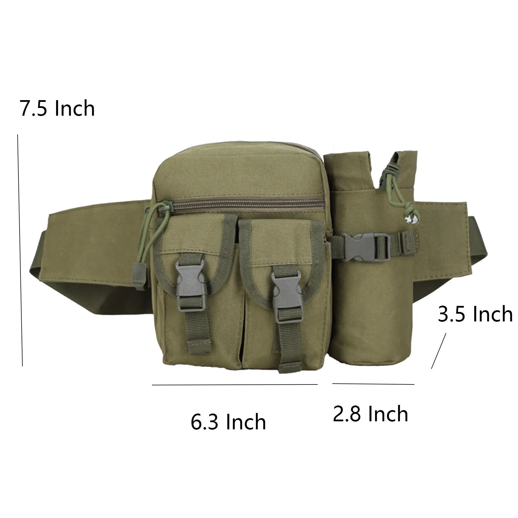 Oxford Waist Pack With Water Bottle Holder - Image 2