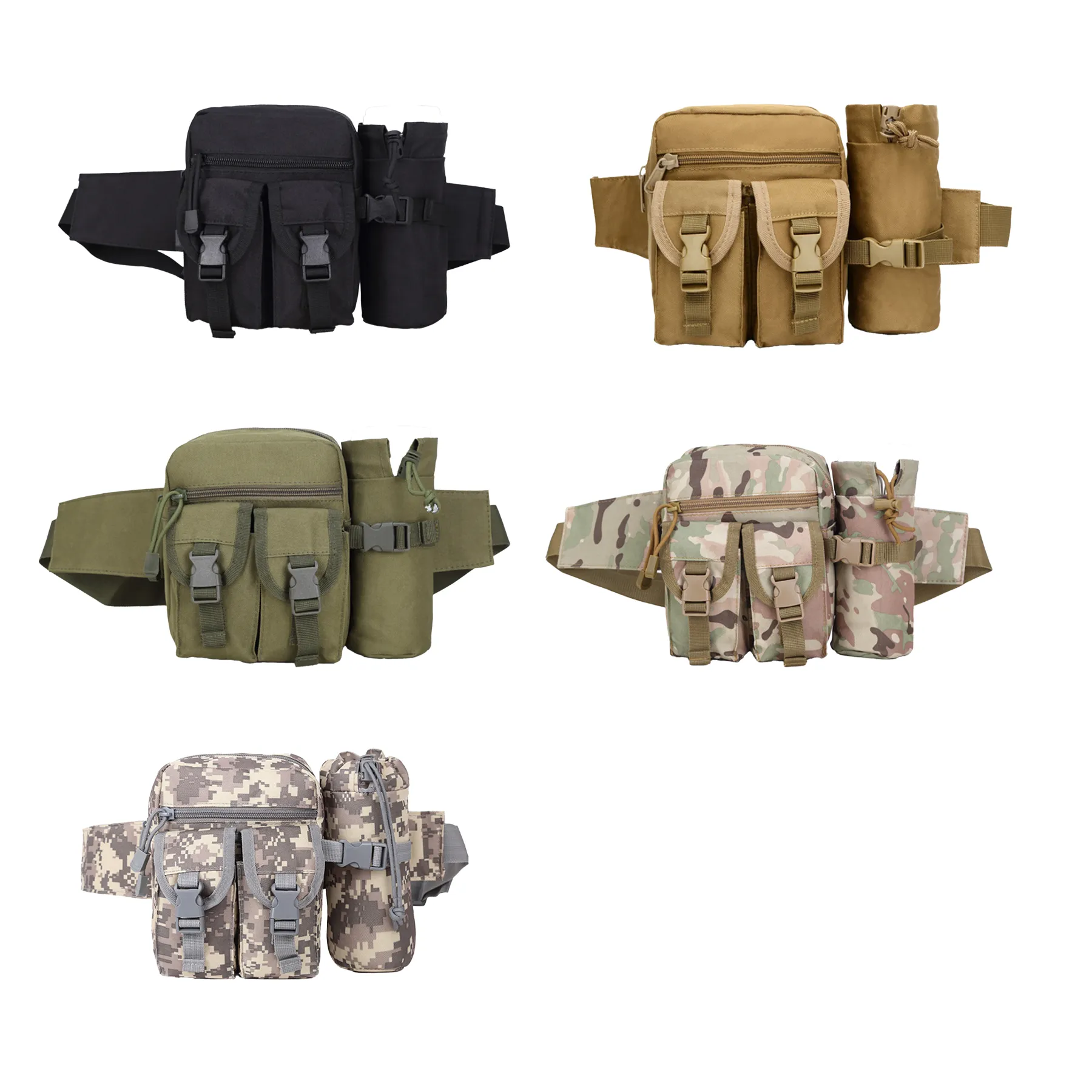 Oxford Waist Pack With Water Bottle Holder - Image 3