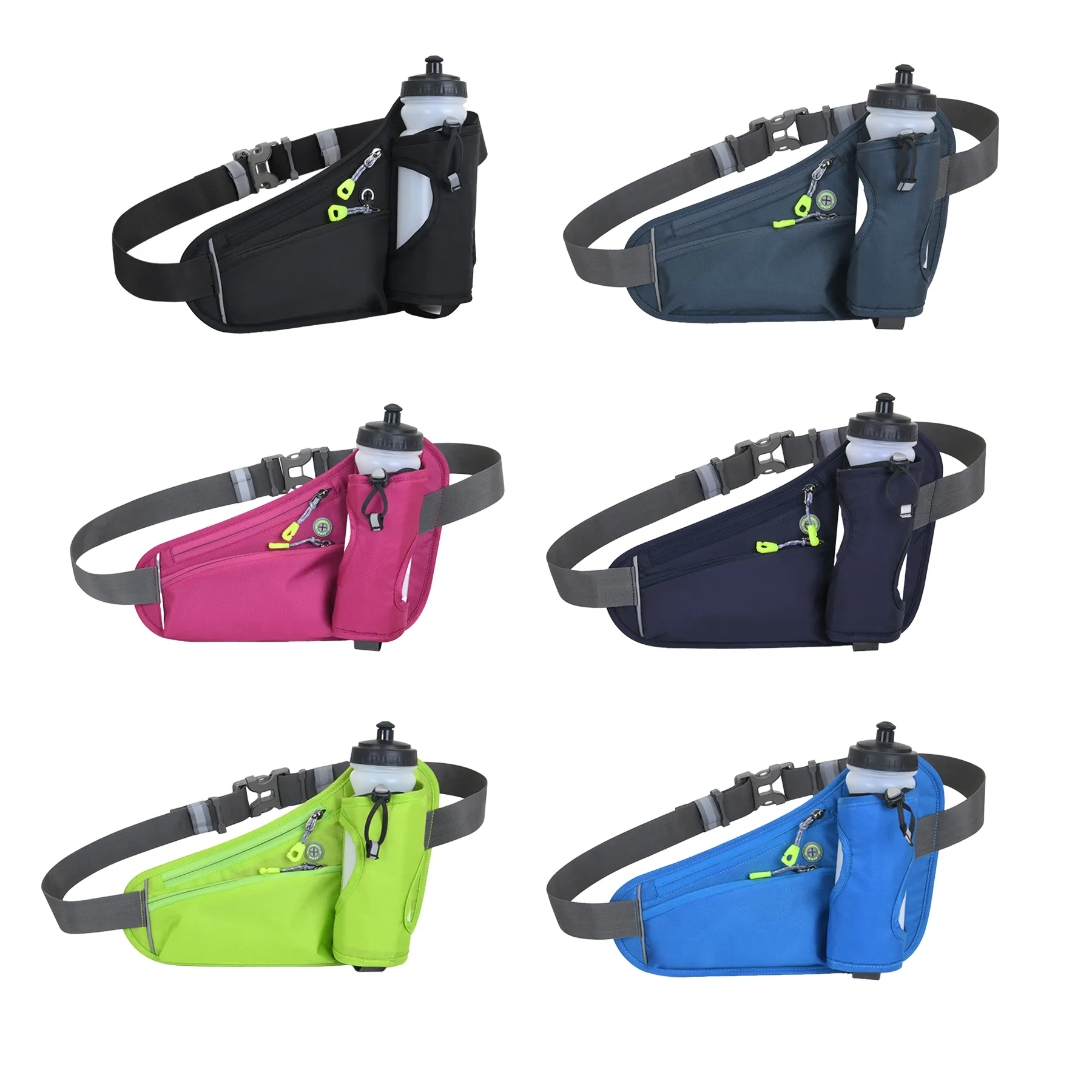 Polyester Waist Pack With Water Bottle Holder - Image 3