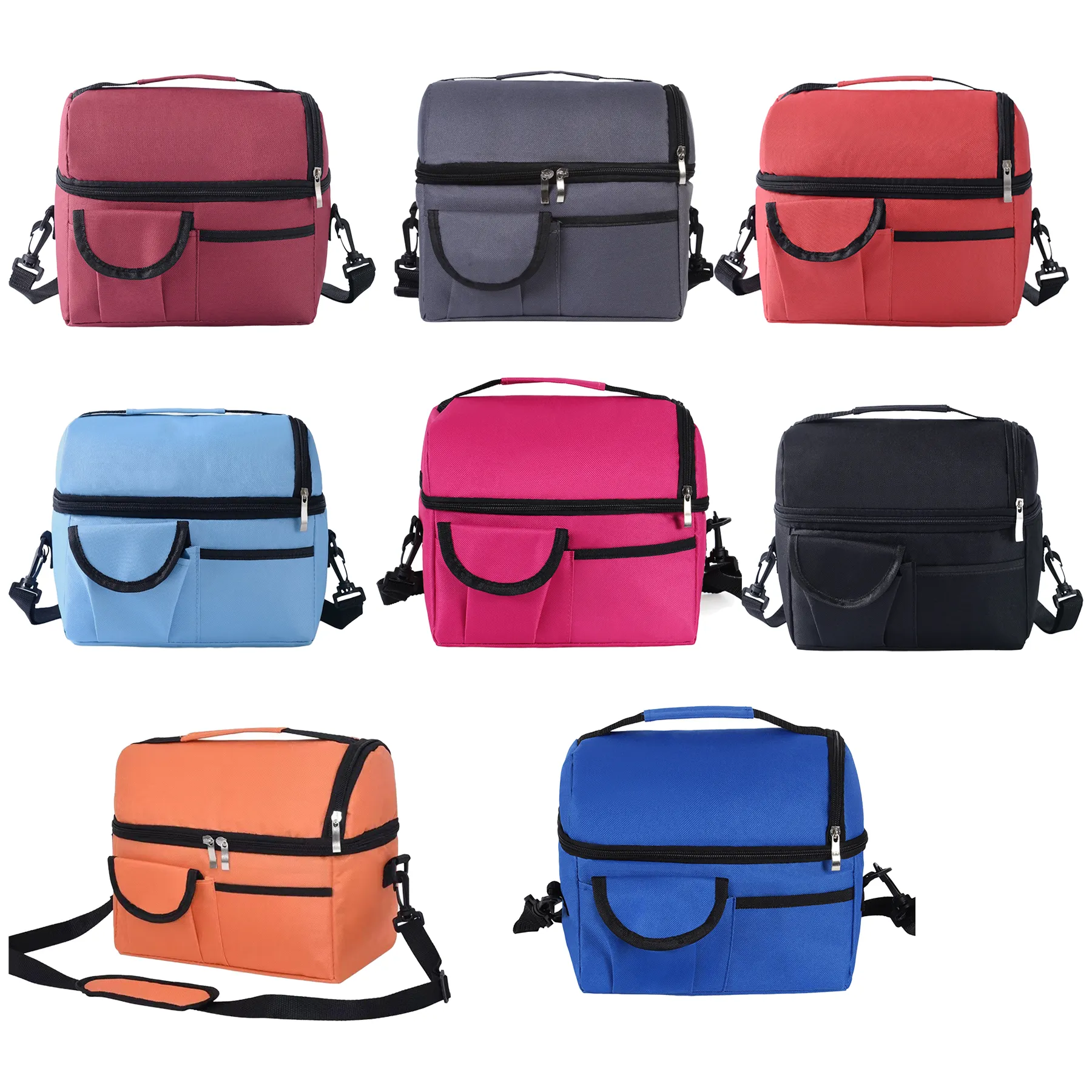 Insulated Cooler Lunch Bag With Shoulder Strap - Image 3