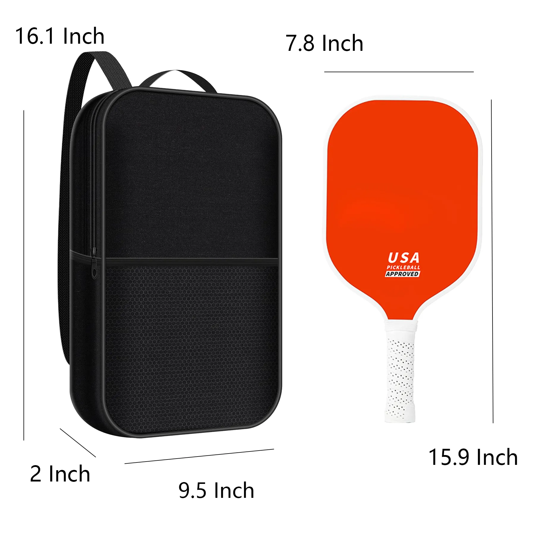 Pickleball Paddle Set With Balls And Carry Bag - Image 2