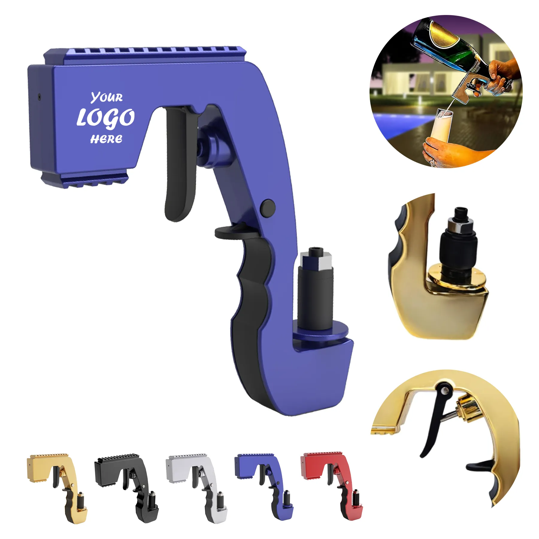 Party Champagne Spray Gun Bottle Nozzle