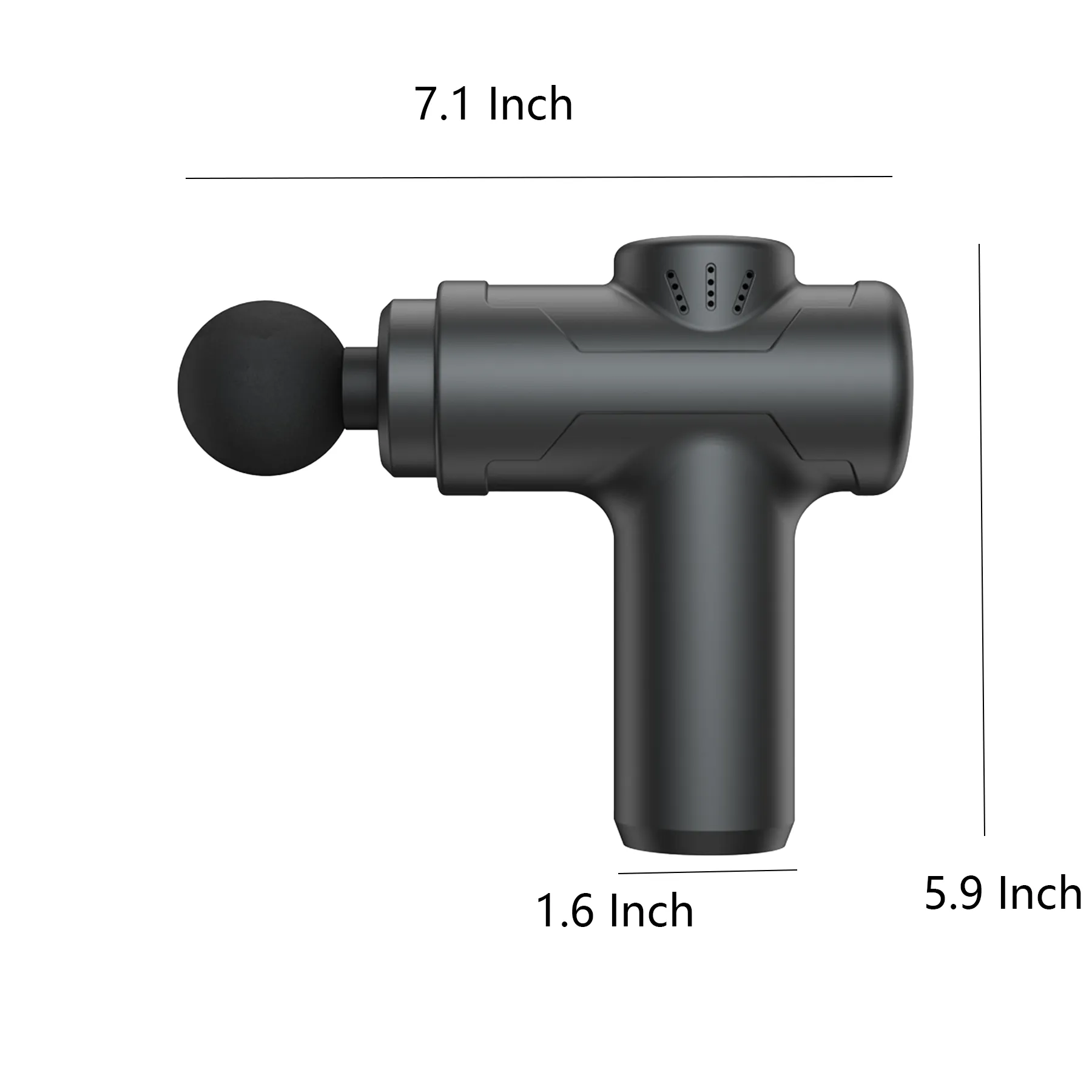 Cordless Deep Tissue Massage Gun With 6 Attachments - Image 2