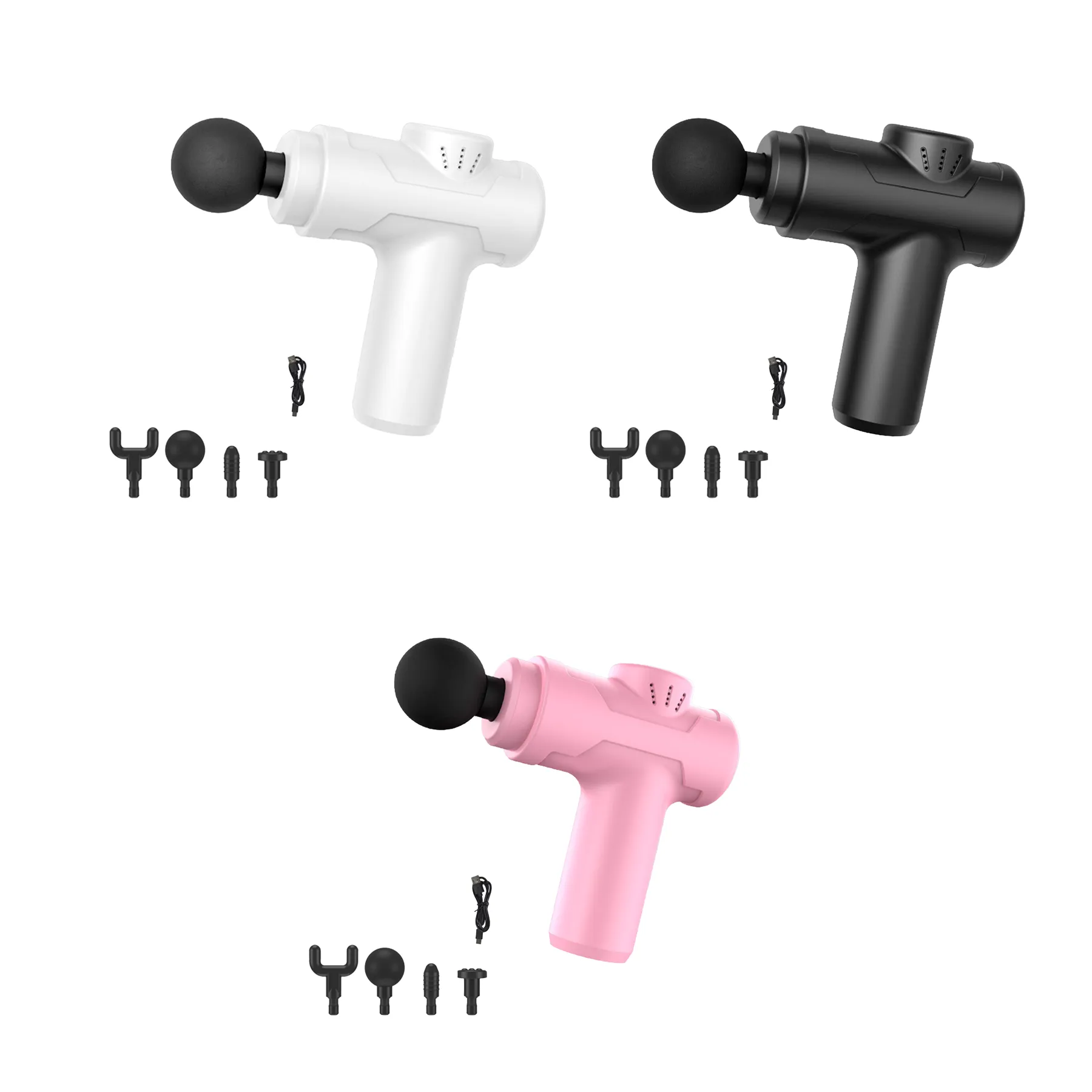 Cordless Deep Tissue Massage Gun With 6 Attachments - Image 3