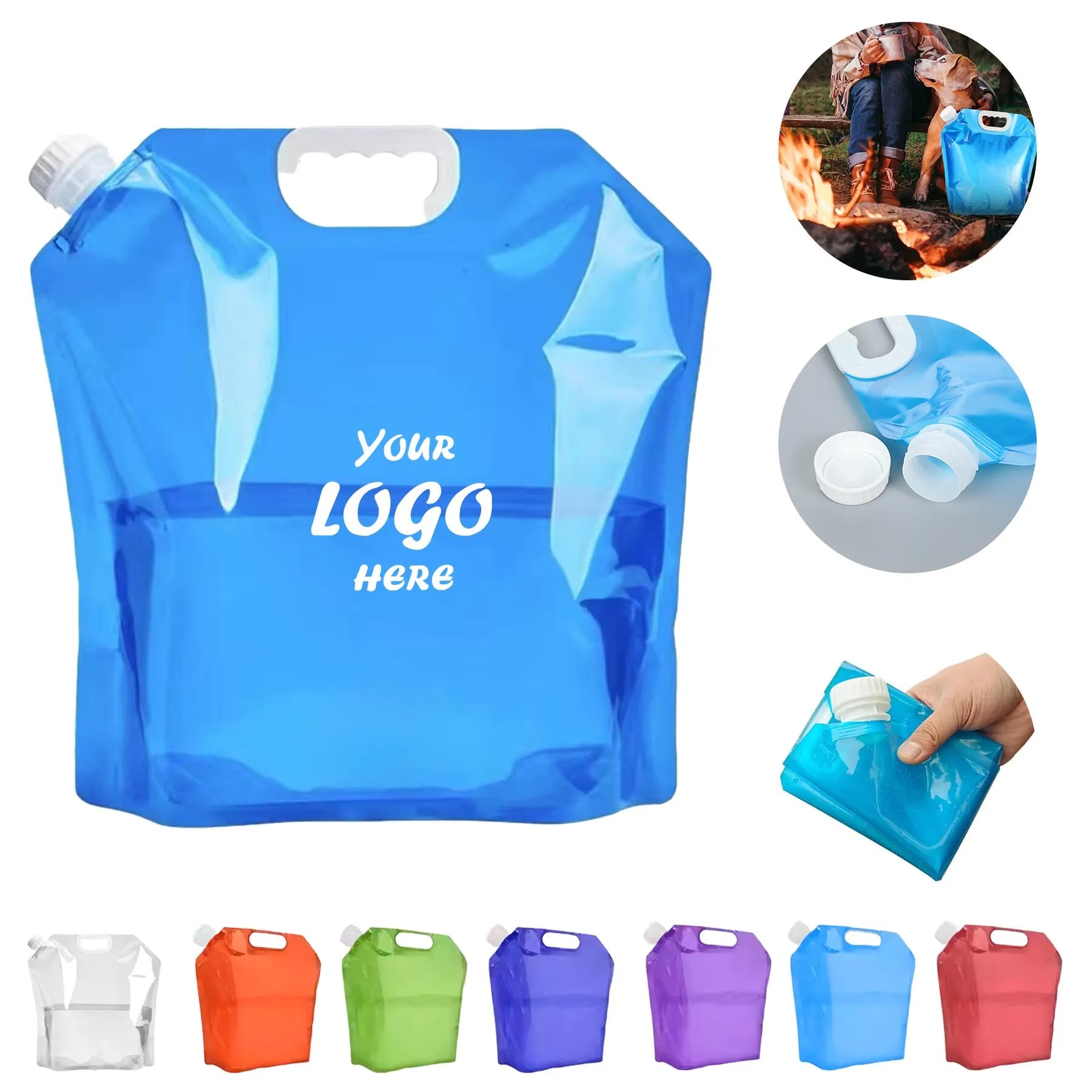 Collapsible BPA Free Water Container Bag For Camping