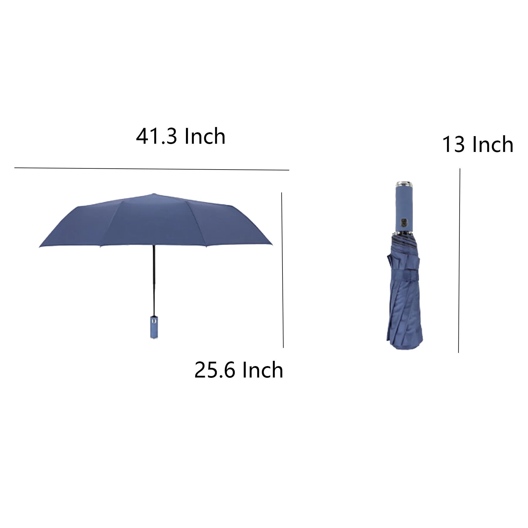 Compact Inverted LED Folding Umbrella For Rain Travel - Image 2
