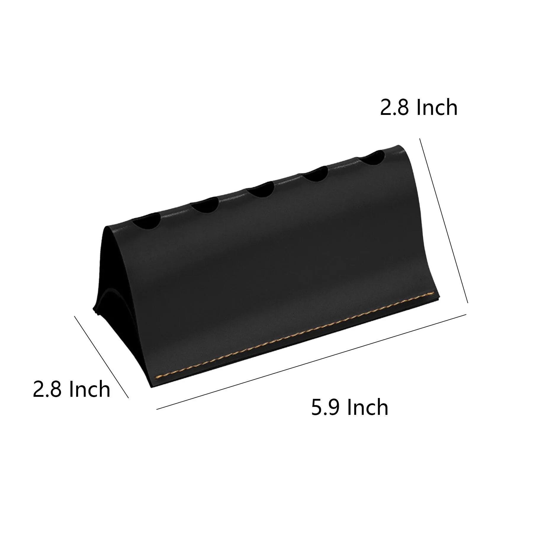Foldable Polyurethane Desk Pen Holder With Five Slots - Image 2