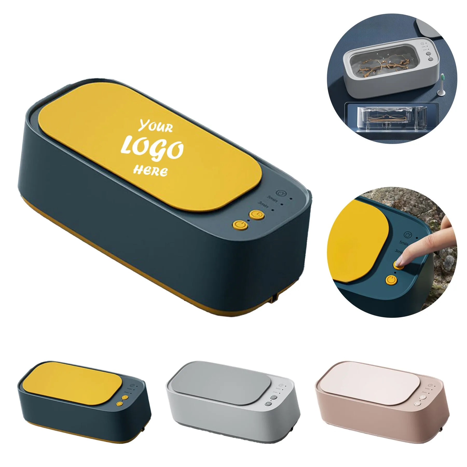 Portable Ultrasonic Jewelry Cleaner With Timer Modes