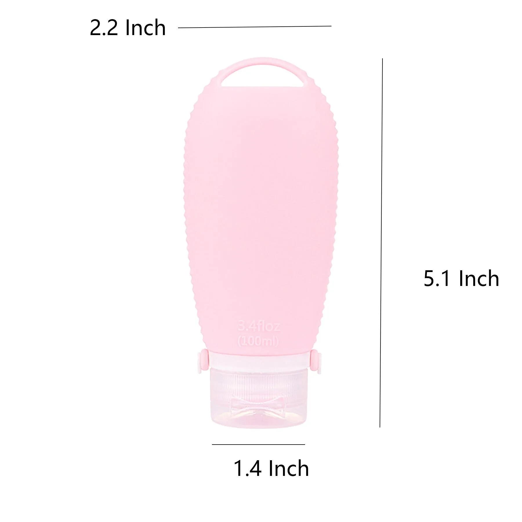Leakproof Silicone Toiletry Bottle With Scalp Brush - Image 2